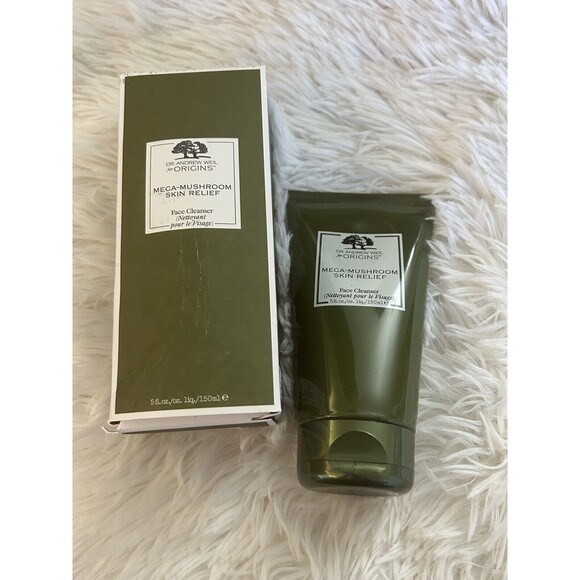 New ORIGINS Mega Mushroom Skin Relief Face Cleanser 5 fl oz - Picture 1 of 4